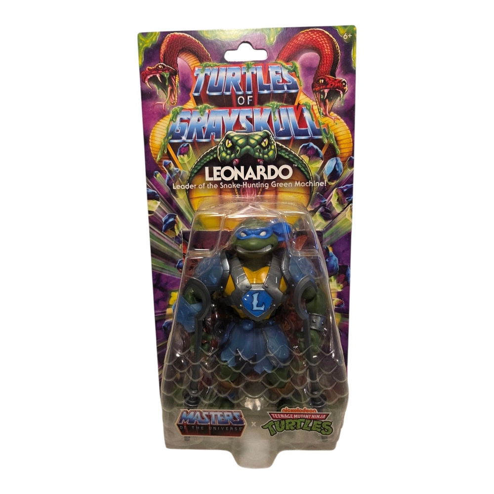 MOTU Origins Turtles of Grayskull LEONARDO Figure Wave 6 New In Box Leo TMNT